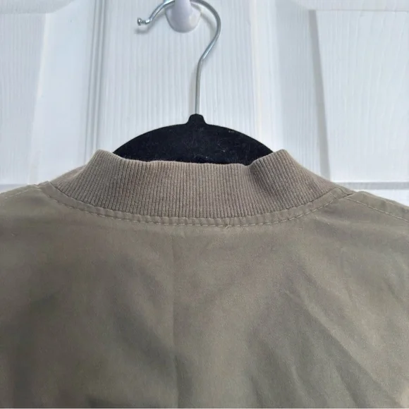 Green Zip-Up Bomber Jacket size small - Picture 10 of 11